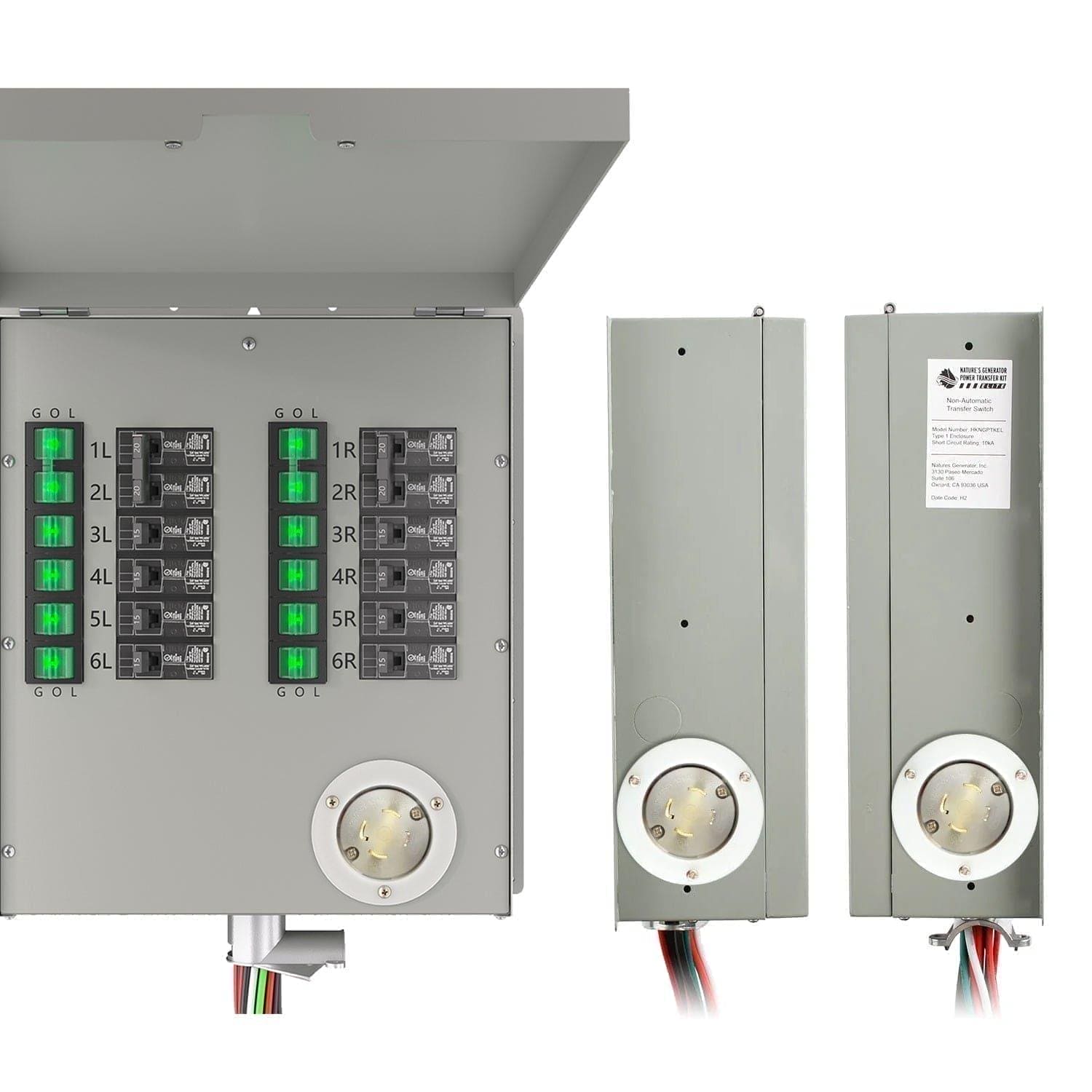 Refurbished - Nature's Generator 120/240V 30A 12-Circuit Non-Automatic Transfer Switch