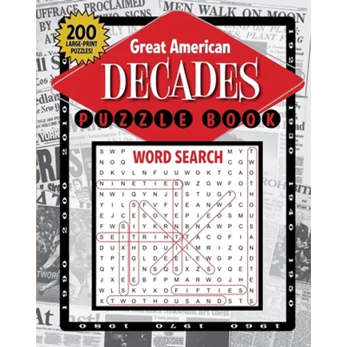 Great American Decades Puzzle Book - Paperback
