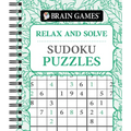 Brain Games - Relax and Solve: Sudoku (Pattern Cover) - Spiral
