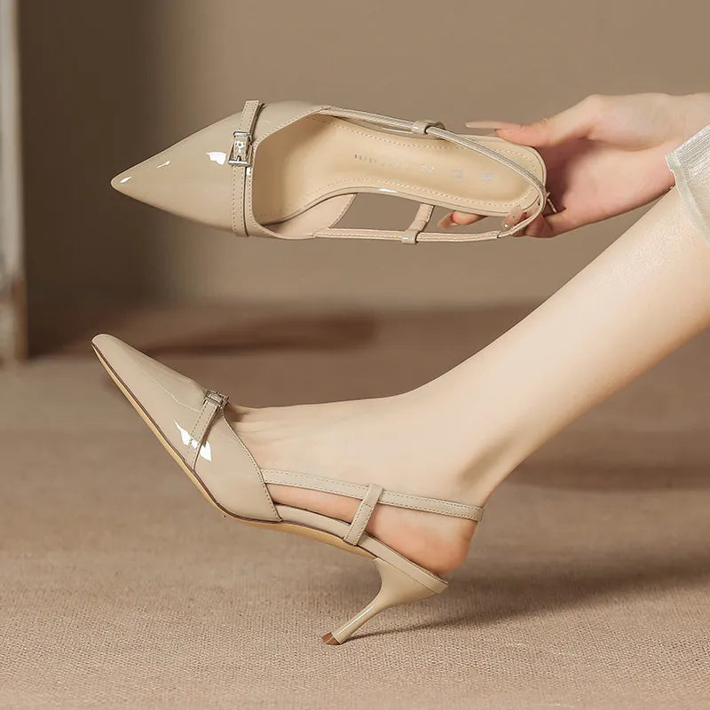 Point Toe Slingback Pumps