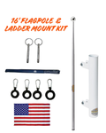 RV Flagpole Kit – Telescoping Pole + Ladder Mount | Poles and Holders