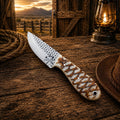 Rasp File Ranch Carry Knife – Epoxy Resin Handle Knife