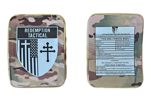 (PAIR) Level III 6x8" Side Plates (Lightweight Alumina PE Material)