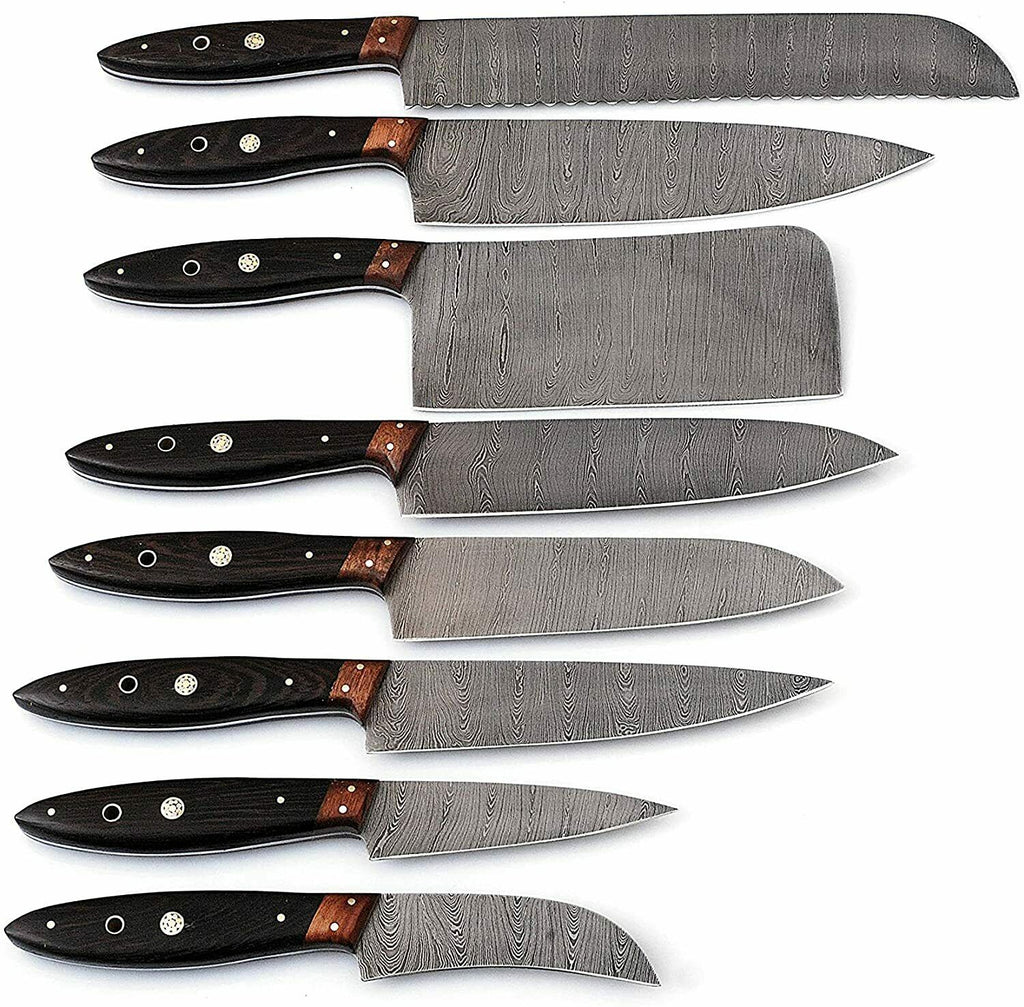 DAMASCUS KITCHEN CHEF KNIVES SET
