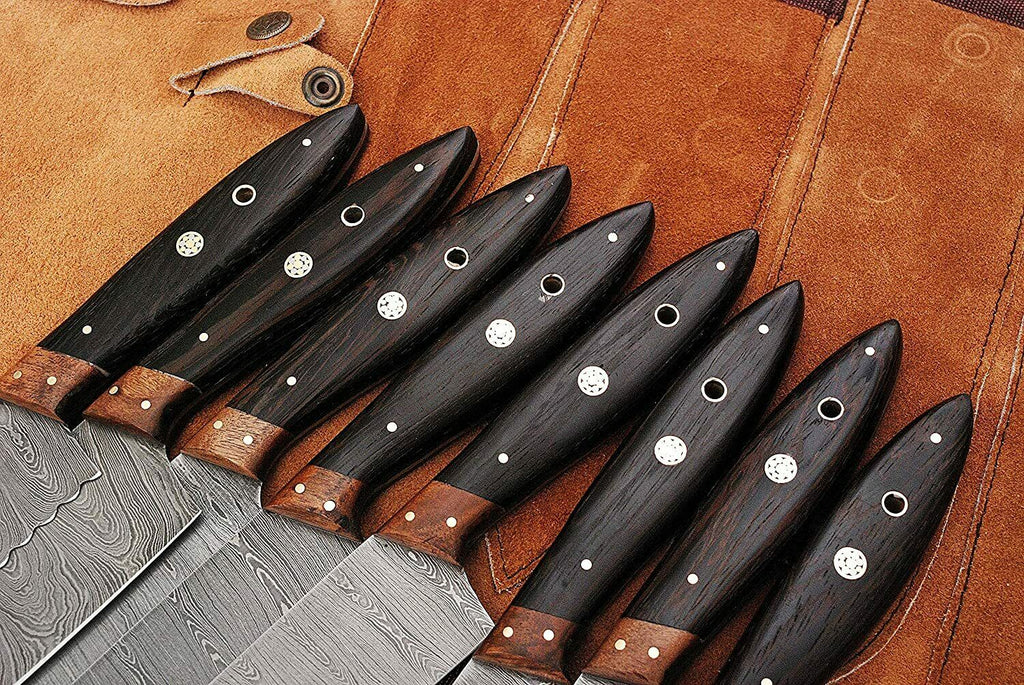 DAMASCUS KITCHEN CHEF KNIVES SET