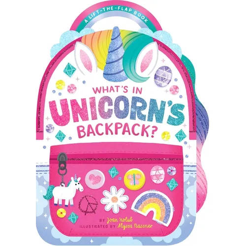What's in Unicorn's Backpack?: A Lift-The-Flap Book - Board Book