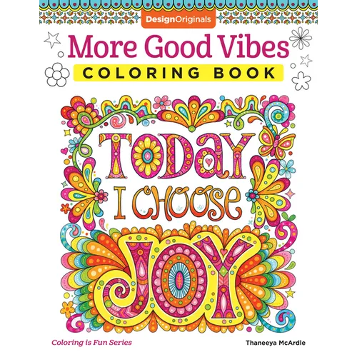More Good Vibes Coloring Book - Paperback