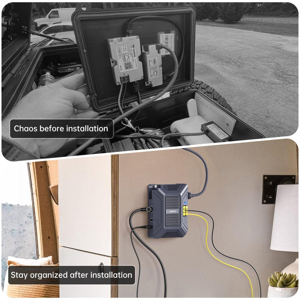 Starlink Gen 3 PoE Injector | 200W 5-in-1 Power Adapter with USB-C