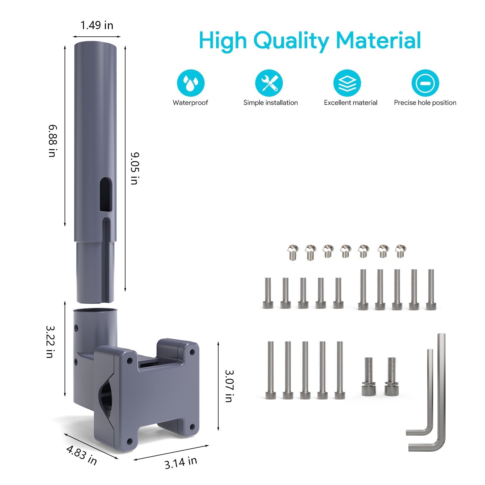 Starlink Mini Pole Clamp Mount with Dual mounting | Tesery