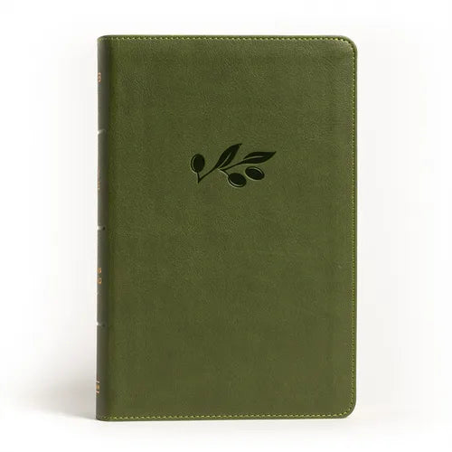 NASB Large Print Personal Size Reference Bible, Olive Leathertouch - Imitation Leather