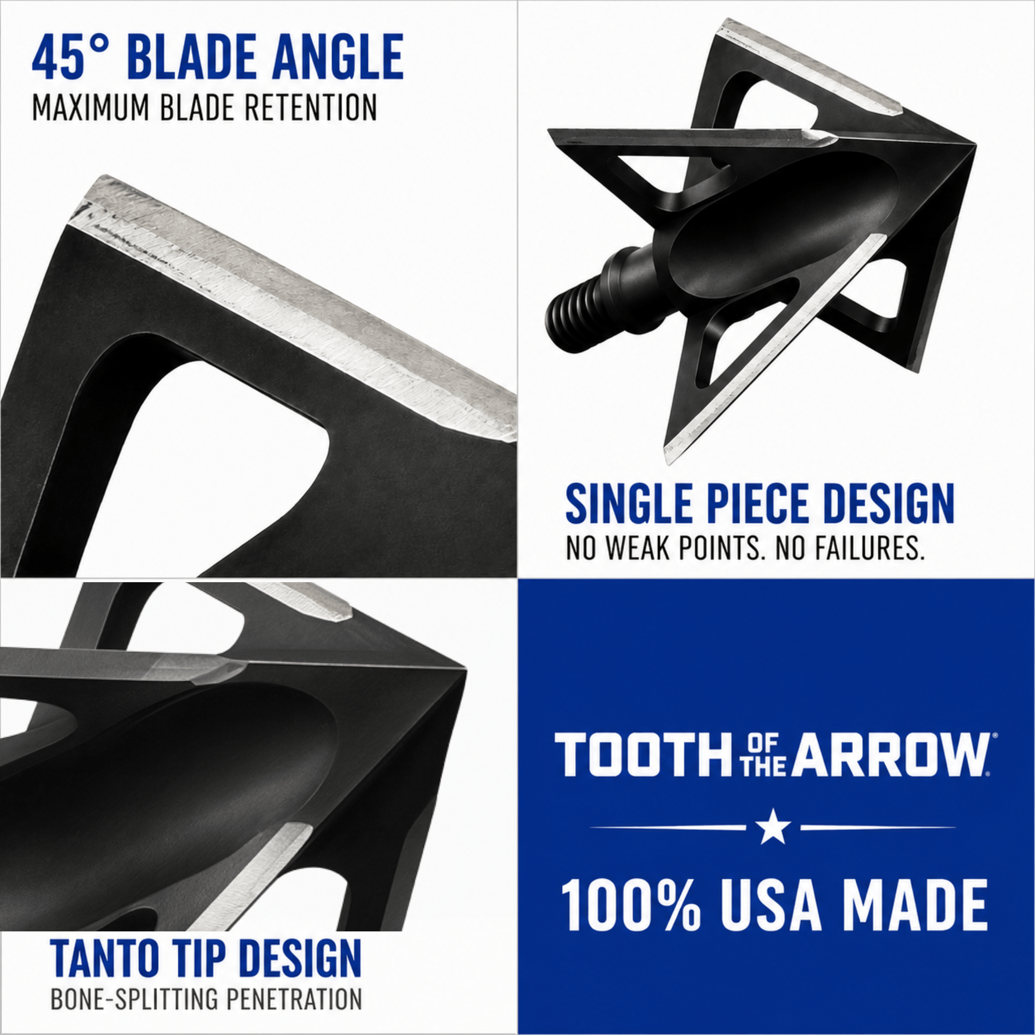 TOTA | 125 grain broadhead | 1-inch vented | fixed blade
