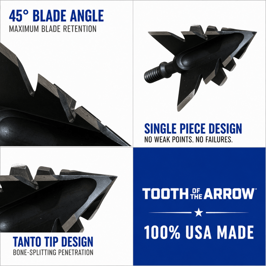 TOTA | 125 Grain Broadhead | Small Game and Turkey | Fixed Blade