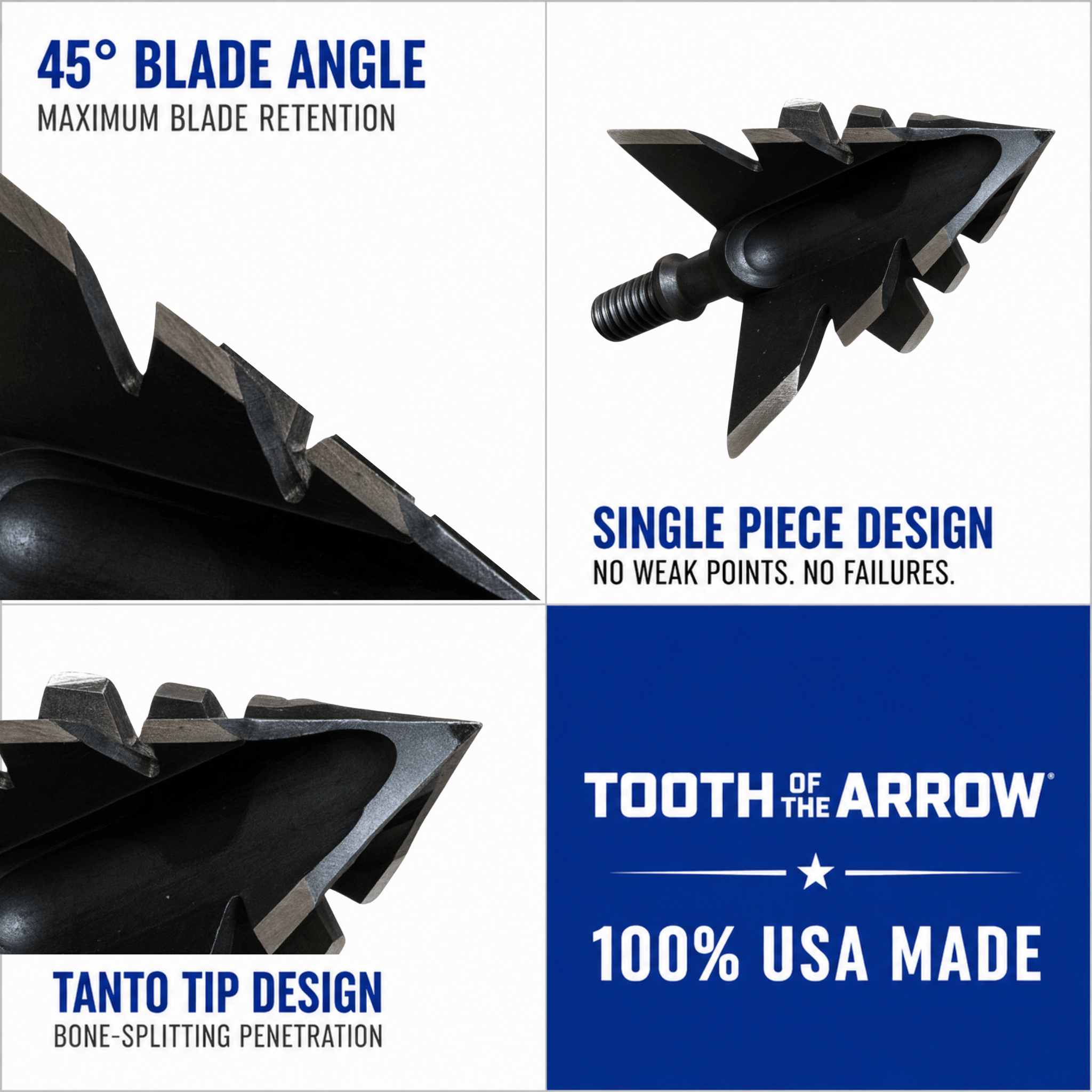 TOTA | 125 Grain Broadhead | Small Game and Turkey | Fixed Blade
