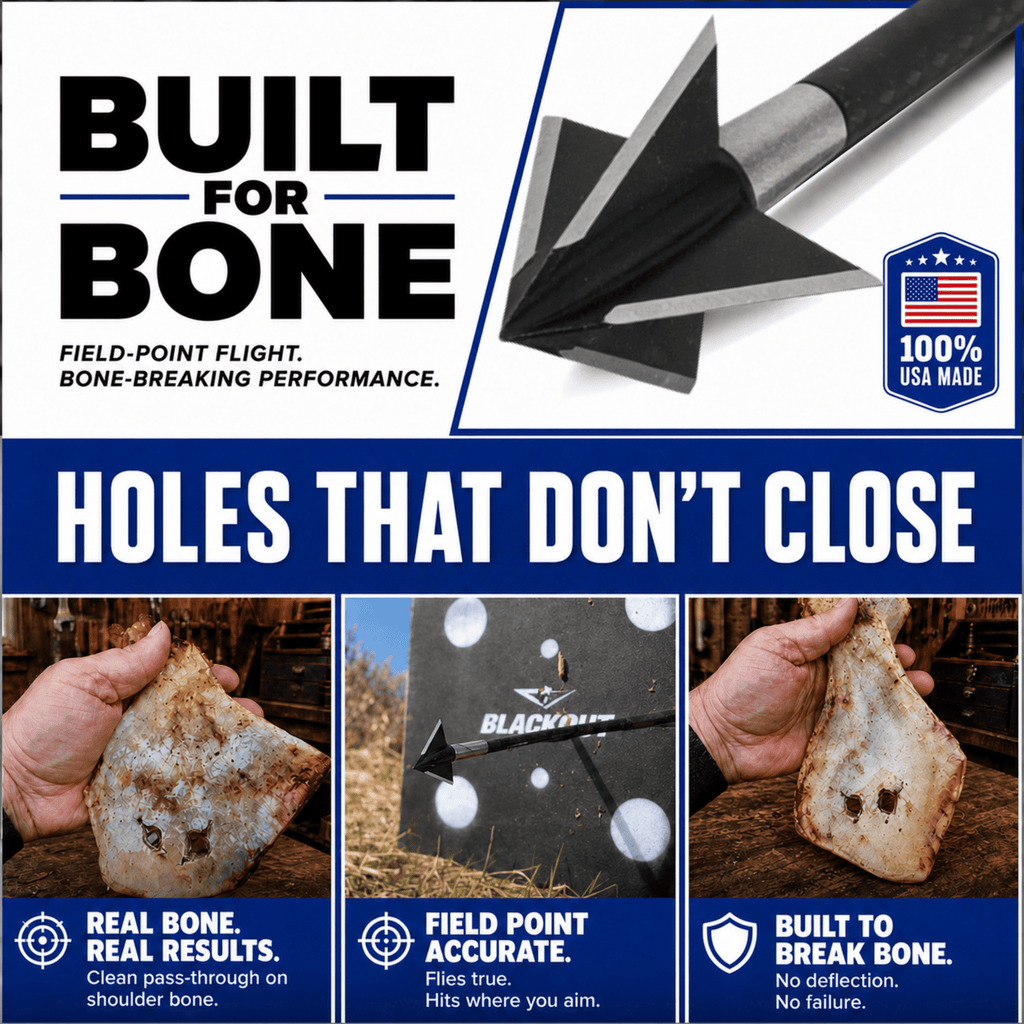 TOTA | 150 grain XL broadhead | 1-3/16-inch solid | fixed blade