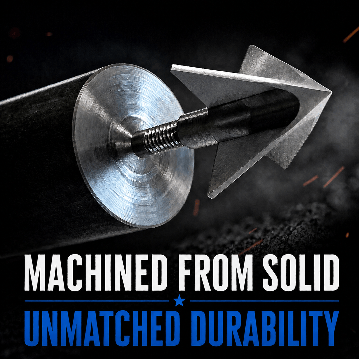 TOTA | 125 grain XL broadhead  | 1-3/16-inch solid | fixed blade