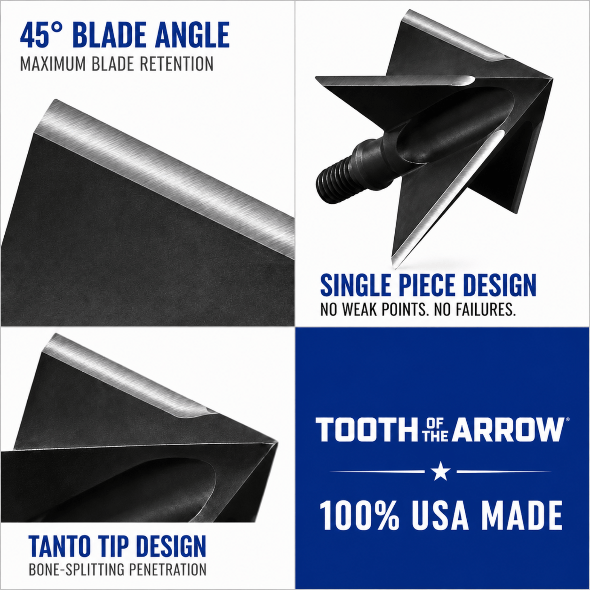 TOTA | 100 grain XL broadhead | 1-3/16-inch solid | fixed blade