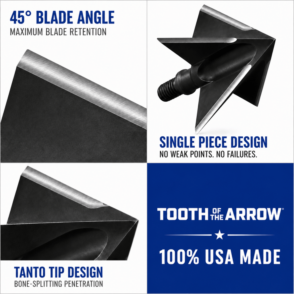 TOTA | 100 grain broadhead | 1-inch solid | fixed blade