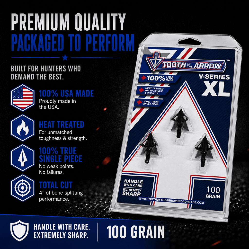 TOTA | 100 grain XL broadhead | 1-3/16-inch vented | fixed blade