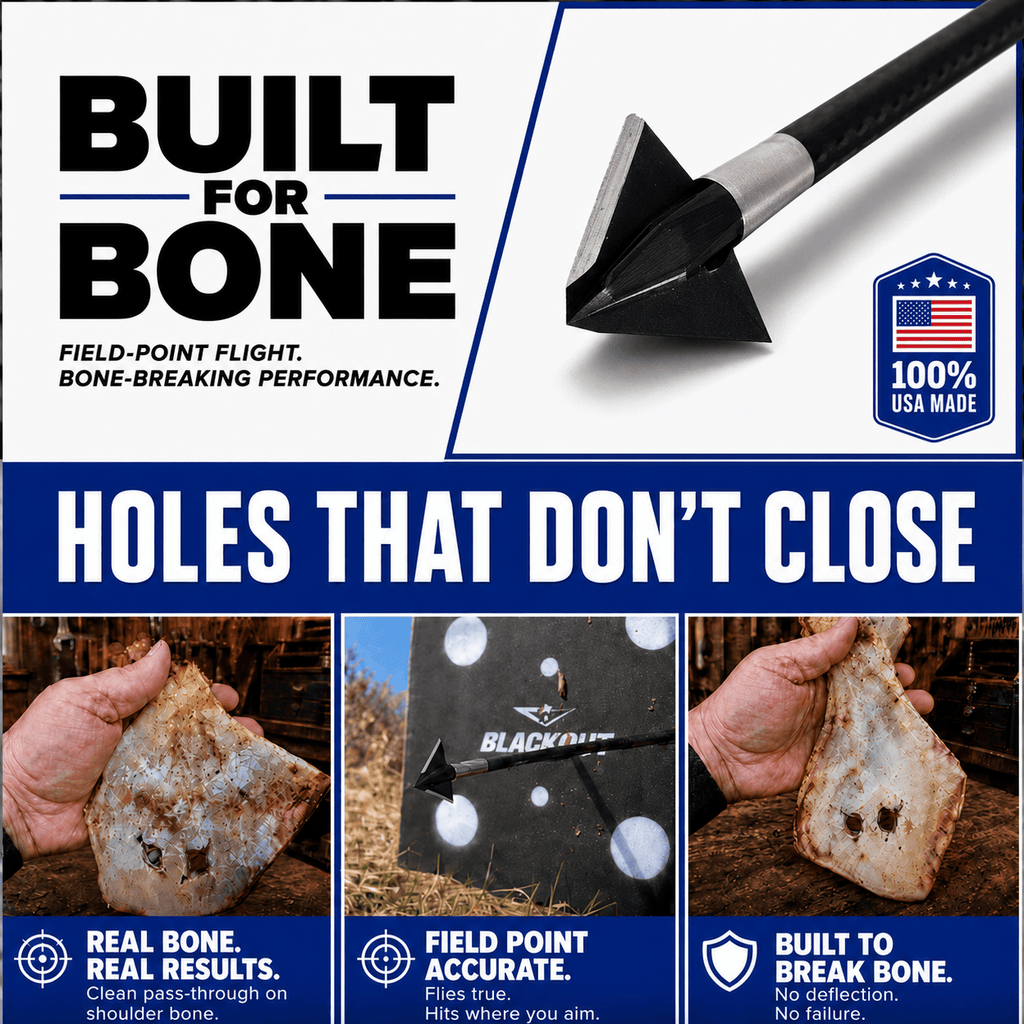 TOTA | 125 grain broadhead | 1-inch single bevel | fixed blade