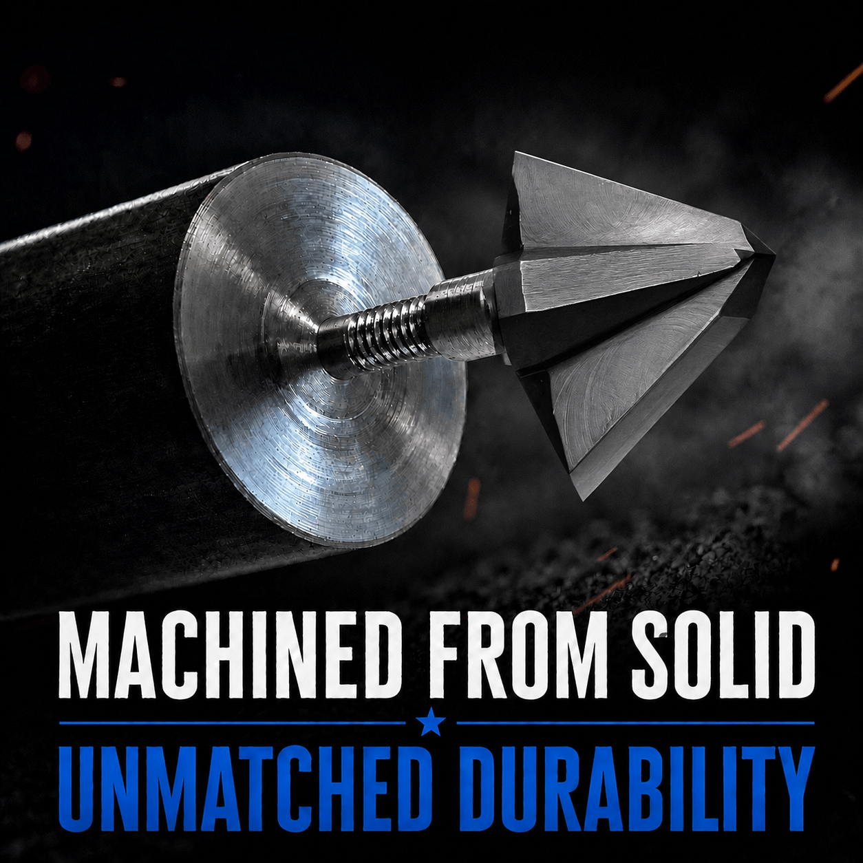 TOTA | 125 grain broadhead | 1-inch single bevel | fixed blade