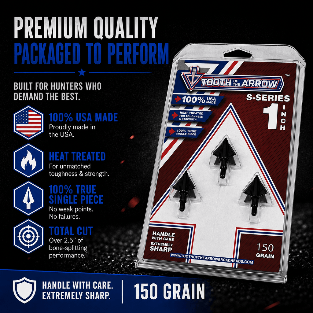 TOTA | 150 grain broadhead | 1-inch solid | fixed blade