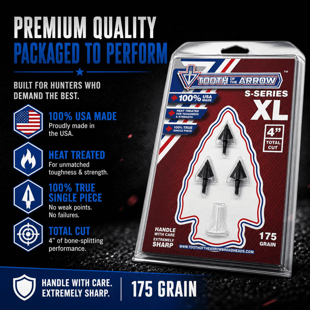 TOTA | 175 grain XL broadhead | 1-3/16-inch solid | fixed blade