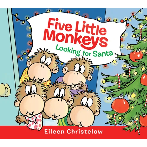 Five Little Monkeys Looking for Santa - Board Book