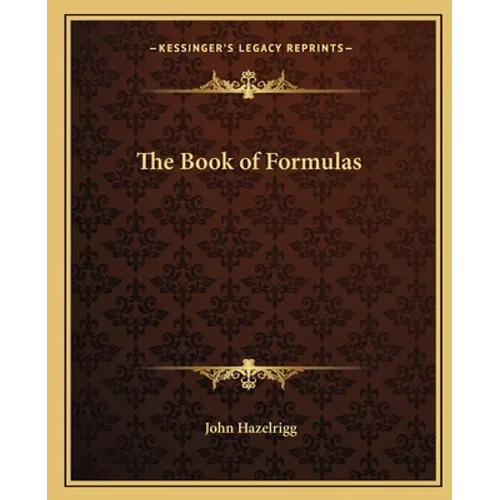 The Book of Formulas - Paperback