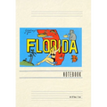 Vintage Lined Notebook Greetings from Florida, Map - Paperback