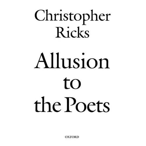 Allusion to the Poets - Paperback
